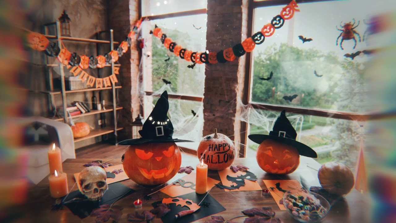 Pumpkin Carving Party! 🎃 — Cute Halloween Music Ambience 👻🍁🎵