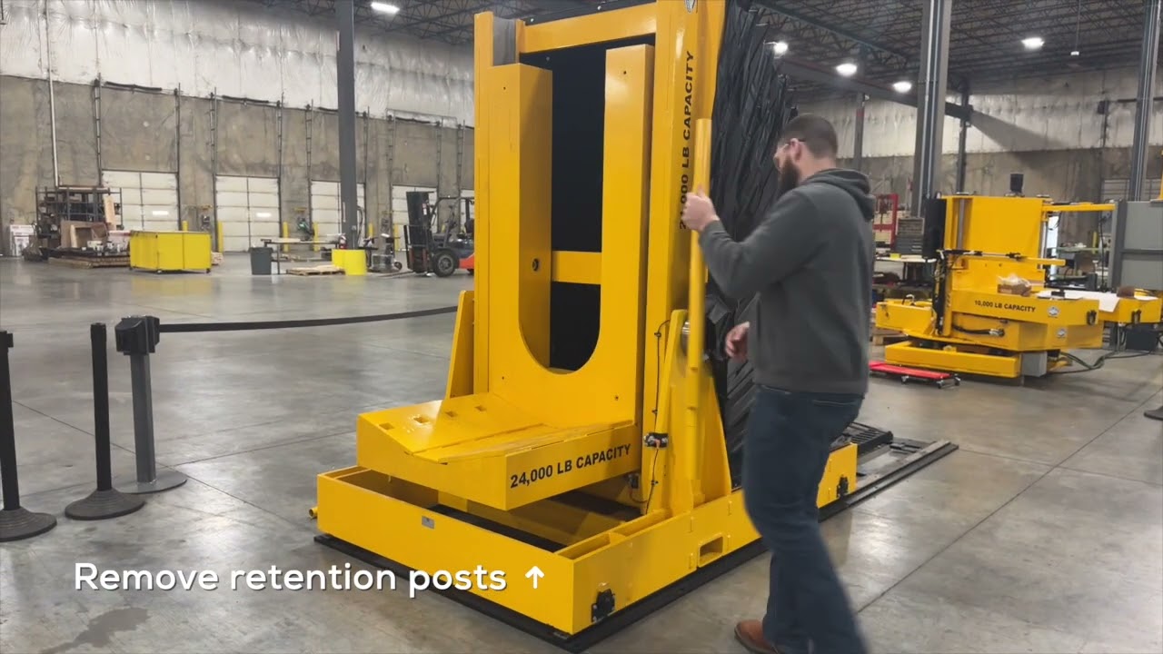 Coil Upender & Mandrel Loading Cart | 24,000 lbs. capacity