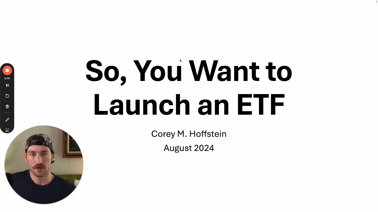 Launching an ETF (thoughts from a $1bn+ ETF manager)