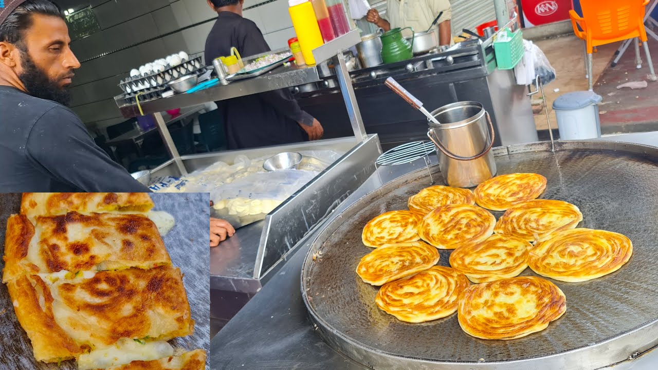 Breakfast in Karachi | Cheese Paratha | Chicken Cheese Paratha | Aloo Cheese Paratha | Mubashir
