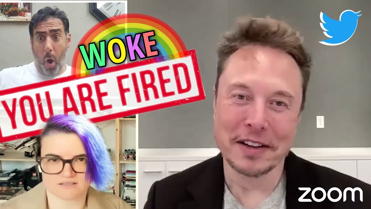 Илон Маск уволил сотрудников WOKE на встрече в Twitter DUB