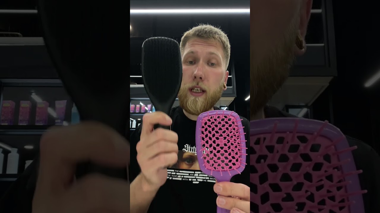 В чем разница между расческами #janeke и #tangleteezer #колорист #киев #парикмахер #лайфхаки