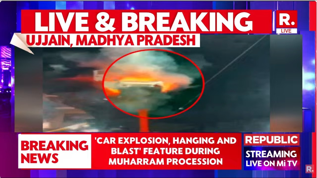 BREAKING LIVE: Mock Car Blast During Muharram Procession In Ujjain Sparks Controversy