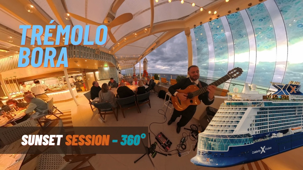 Trémolo Bora – 360° Live Guitar at Sunset on a Cruise Ship | Juan Frati