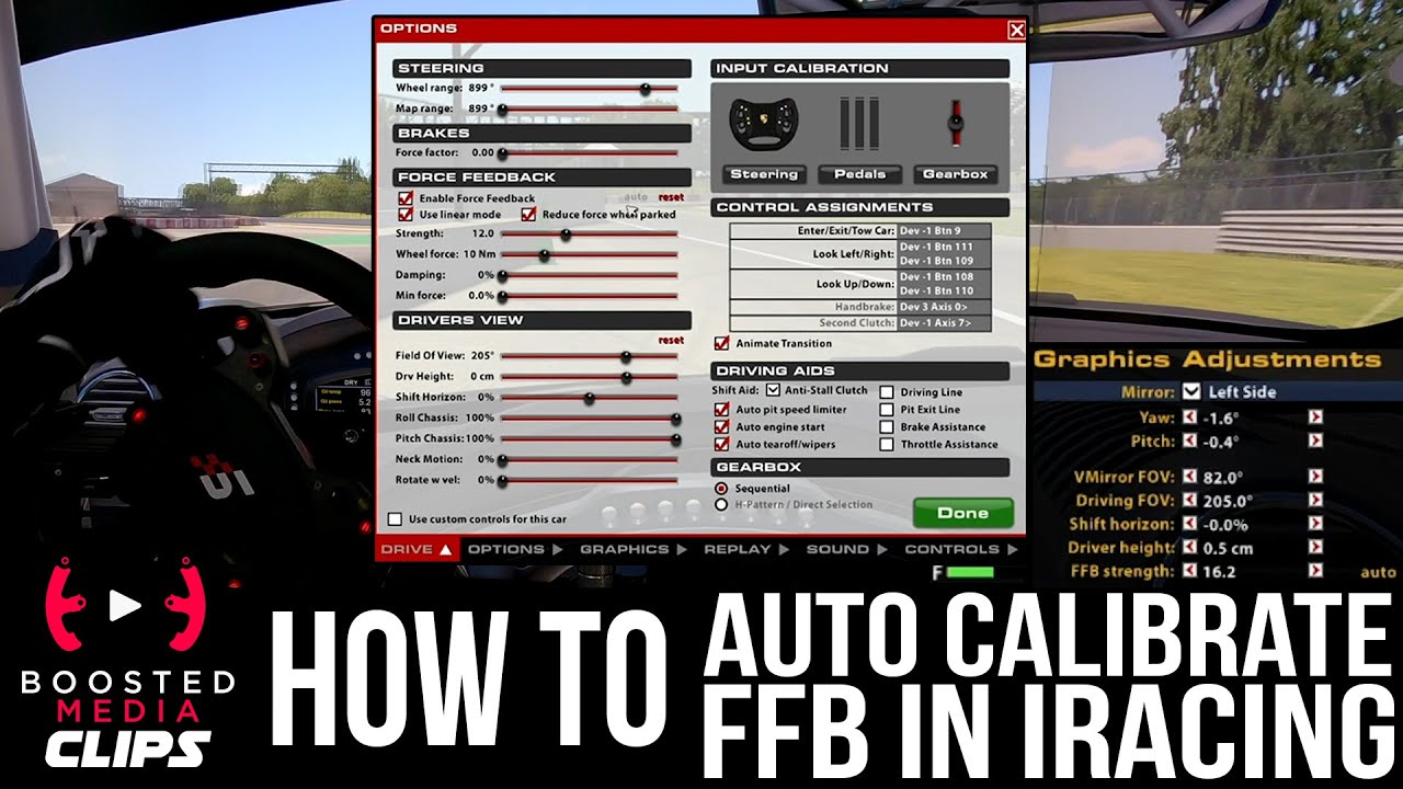 iRacing — Как автоматически калибровать силовую обратную связь