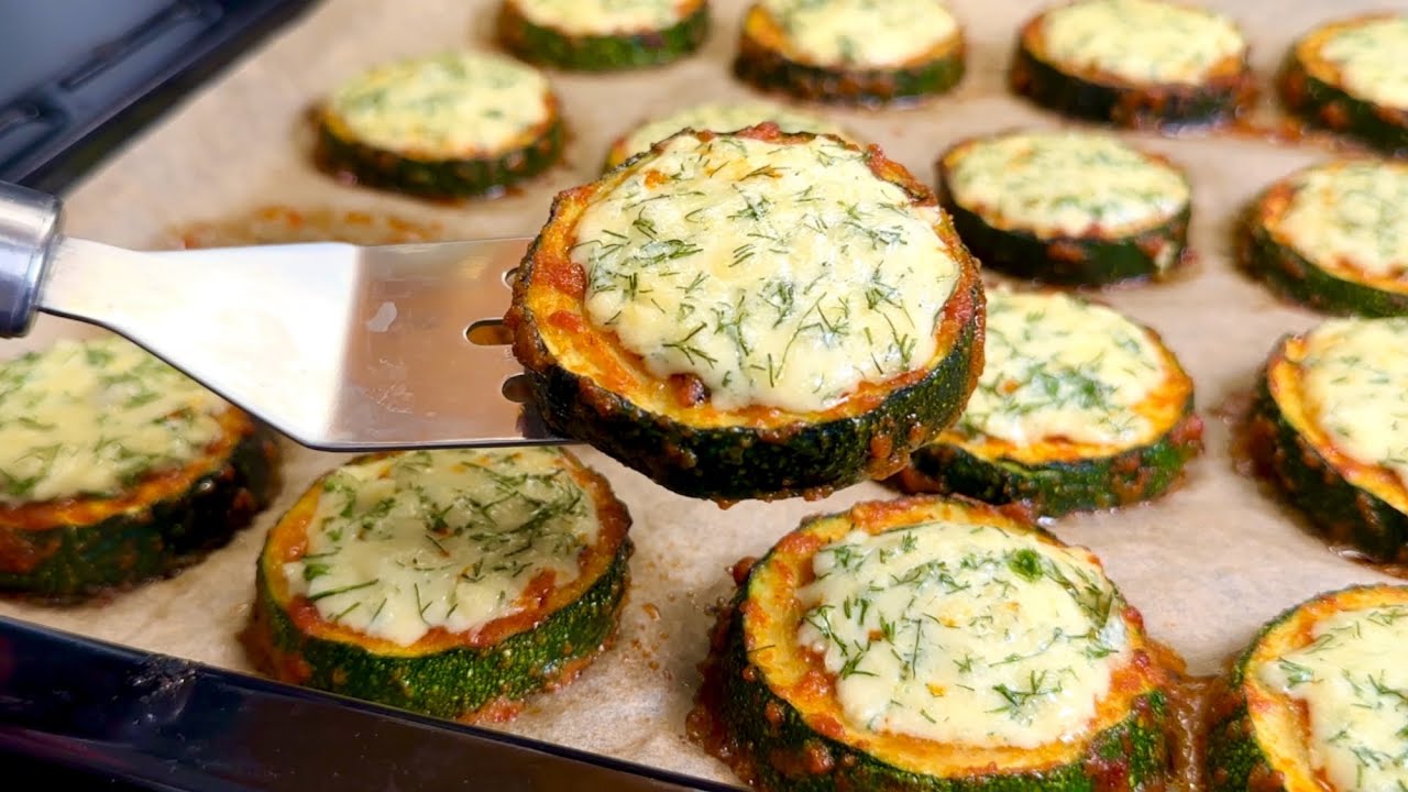 Zucchini im Ofen gebacken! 🔥😋 Unglaublich lecker und einfach!