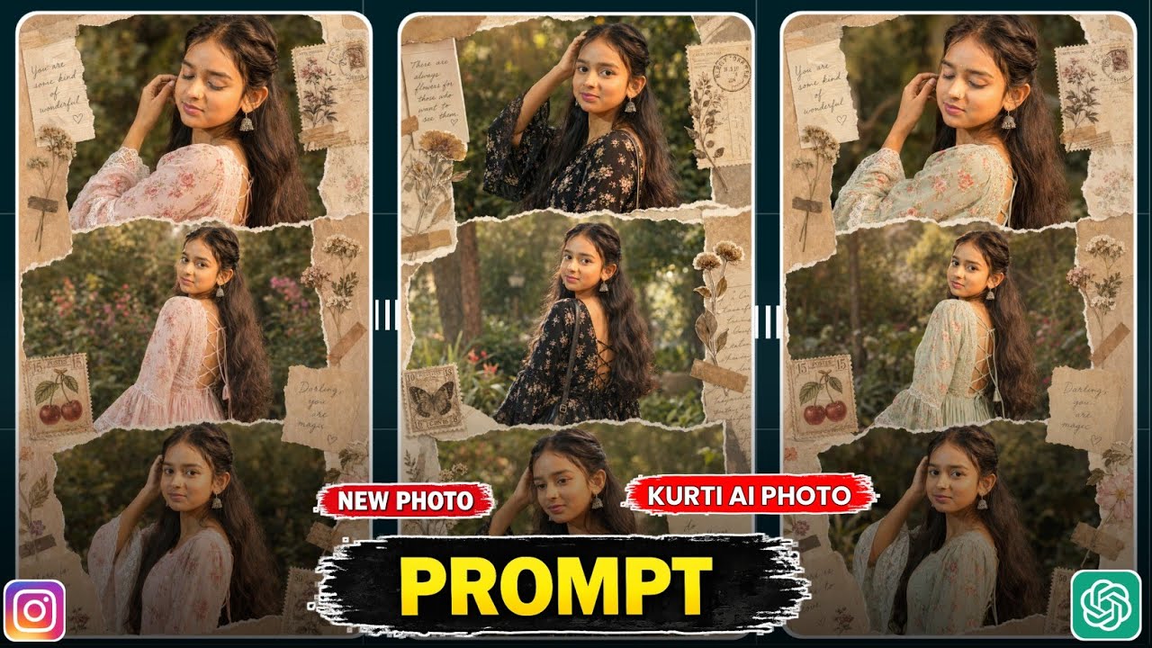 Instagram Trending Kurti Ai Photo Editing | ChatGPT Photo Editing Prompt | Aesthetic Photo Editing