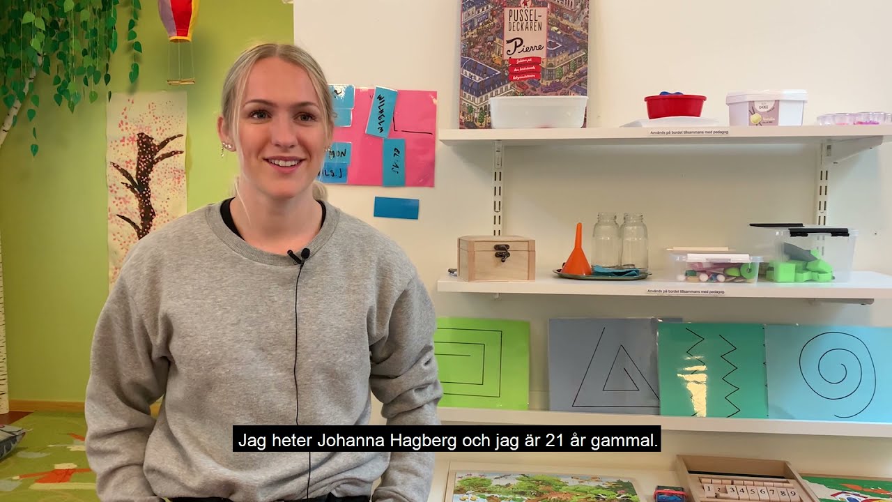 Möt Johanna Hagberg som är vikarie inom förskola i Alingsås