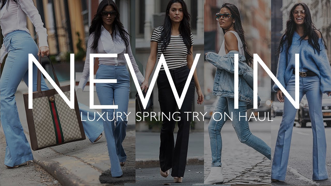 NEW IN Spring 2018: Outfits Luxury try-on haul ft. Gucci, Sergio Rossi