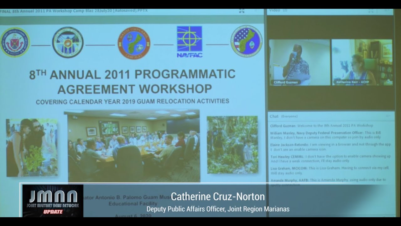 JMNN Update: 2011 Programmatic Agreement Annual Workshop, August 6, 2020