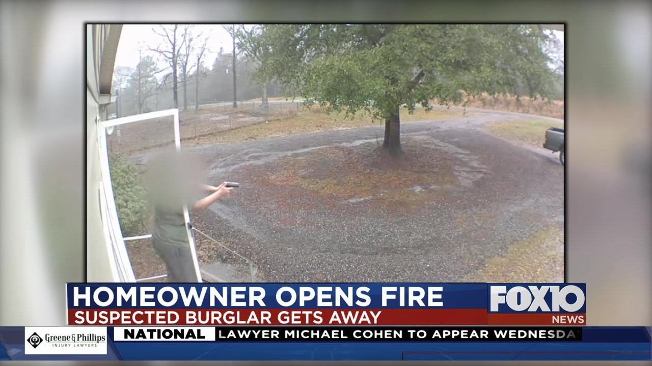 Mobile County homeowner fires shot at suspected burglar