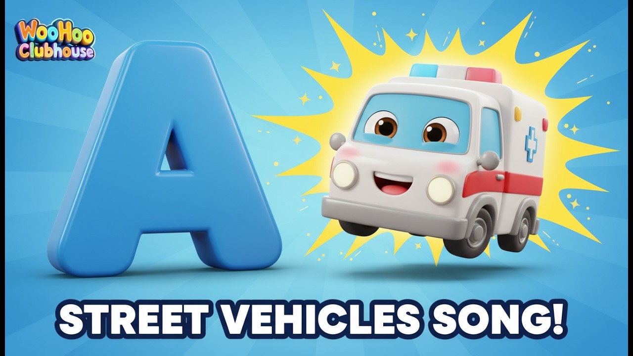 ABC Vehicles Song for Kids 🚗 | Learn Cars, Trucks & Transportation A to Z | Educational Song
