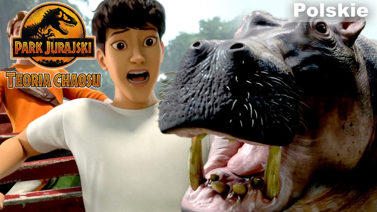 Co jest bardziej przerażające od dinozaura? Hipopotam! | Park Jurajski: Teoria Chaosu | Netflix