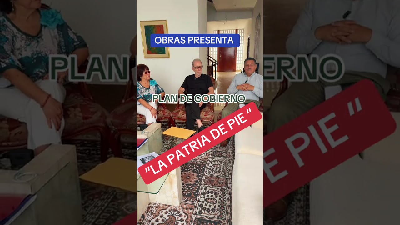 Ricardo Belmont presenta su Plan de Gobierno