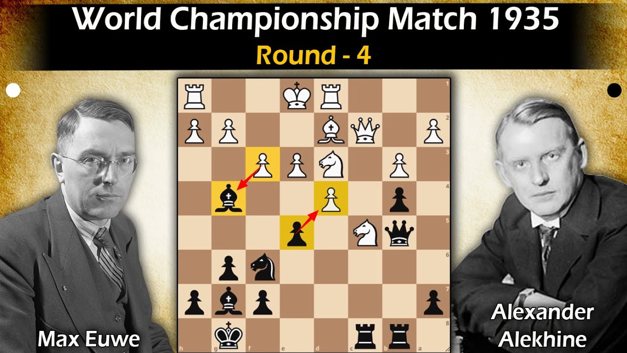 Euwe vs Alekhine | World Championship Match 1935 | Round-4
