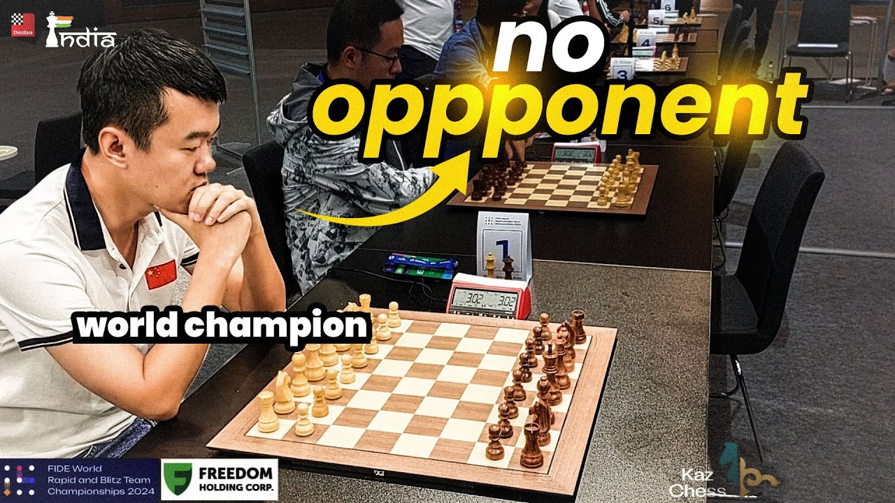 Opponent Comes 99 Seconds Late In A 3-Min Game Against Ding Liren | World Team Blitz 2024