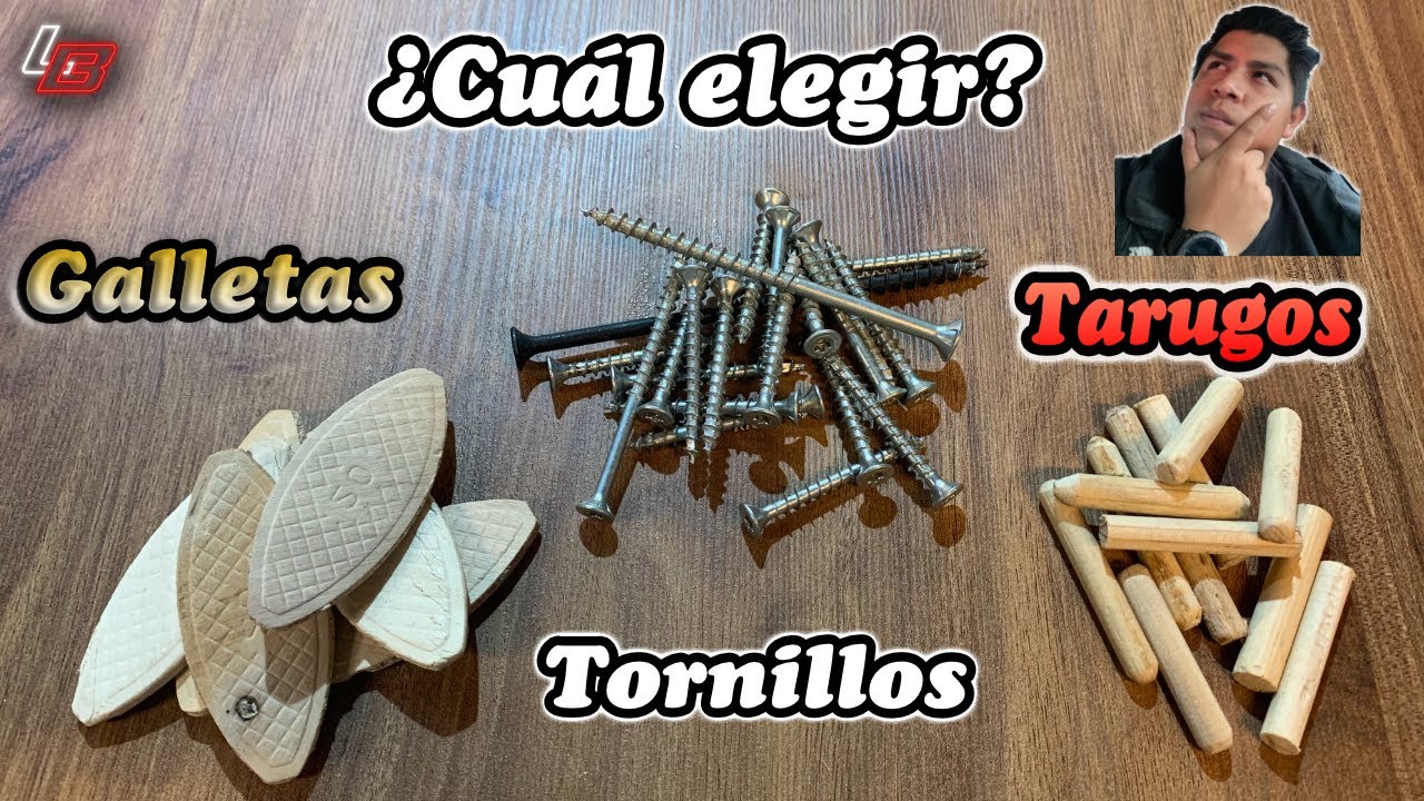 Uniones con TORNILLOS🔩, TARUGOS o GALLETAS🍪 ¿Cuál elijo?🤔 || Los Bestauradores