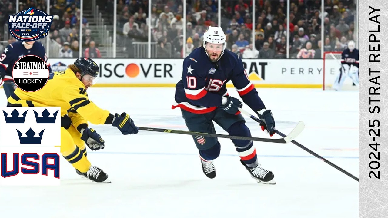A Statement Finish | Sweden at United States |  Four Nations Game 6 | NHL Strat Replay