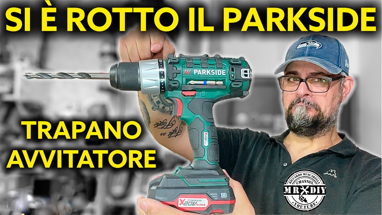Si è rotto. Trapano avvitatore ricaricabile PARKSIDE LIDL. PABS 20-Li E6. Ghiera grigia. Nuovo 2021