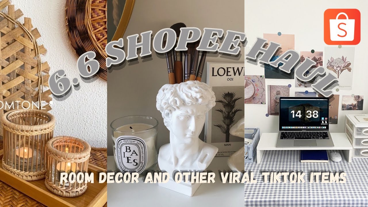 6.6 SALE Aesthetic and Viral Shopee Finds! Room Decor ,desk decor ,waffle maker,sunset lamp,+20 more