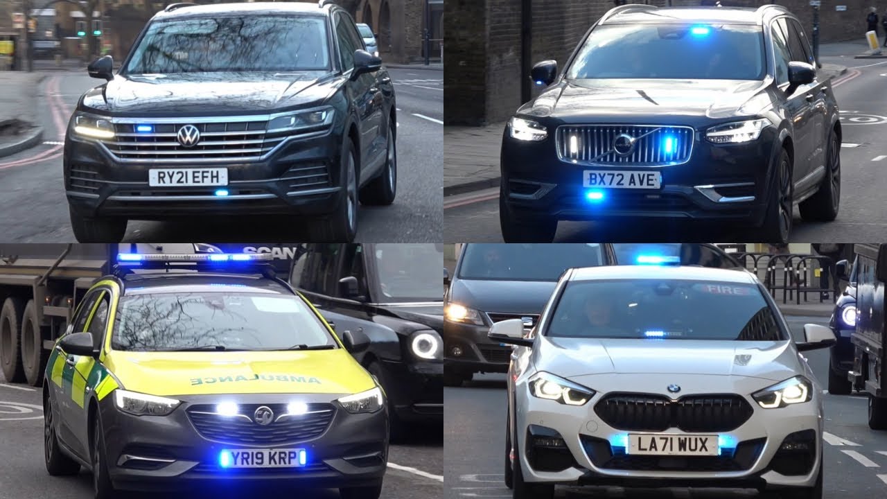 London Fire Brigade, Police & Ambulances responding to Emergency Calls In London 