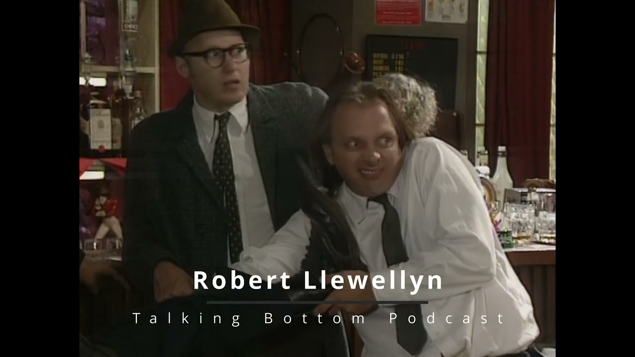 Robert Llewellyn watches the master (Rik Mayall) at work