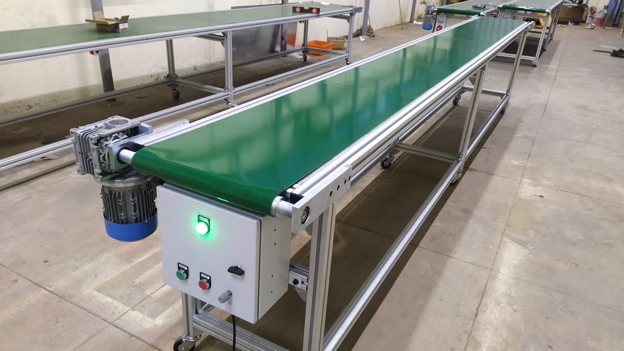 Flat Belt Conveyor | Portable | Aluminium Frame @orangeconveyorsystems_Chennai