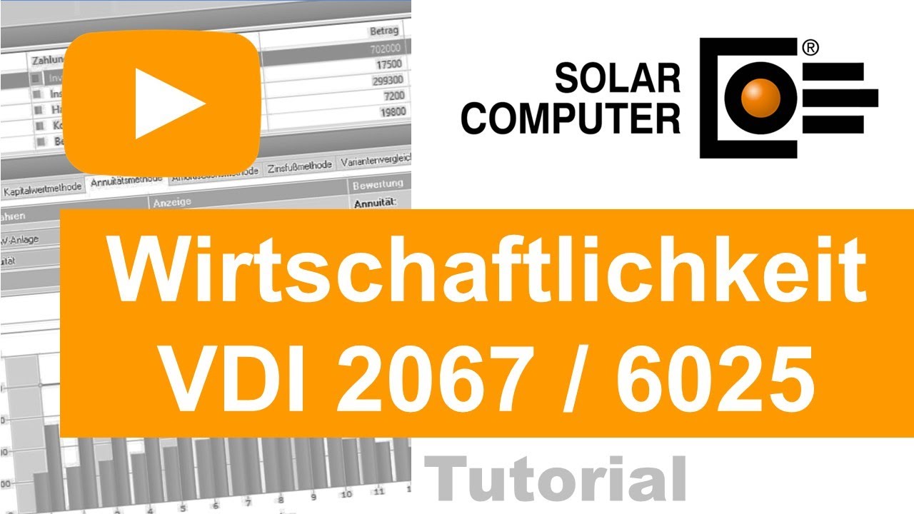 SOLAR-COMPUTER Wirtschaftlichkeitsberechnung VDI 2067-1 und VDI 6025