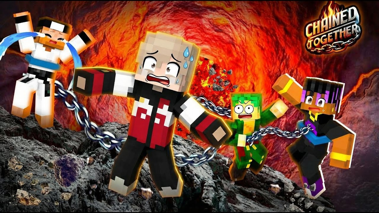 ⛓️ Roblox Chained Together LIVE | 4 Friends One Chain Challenge!