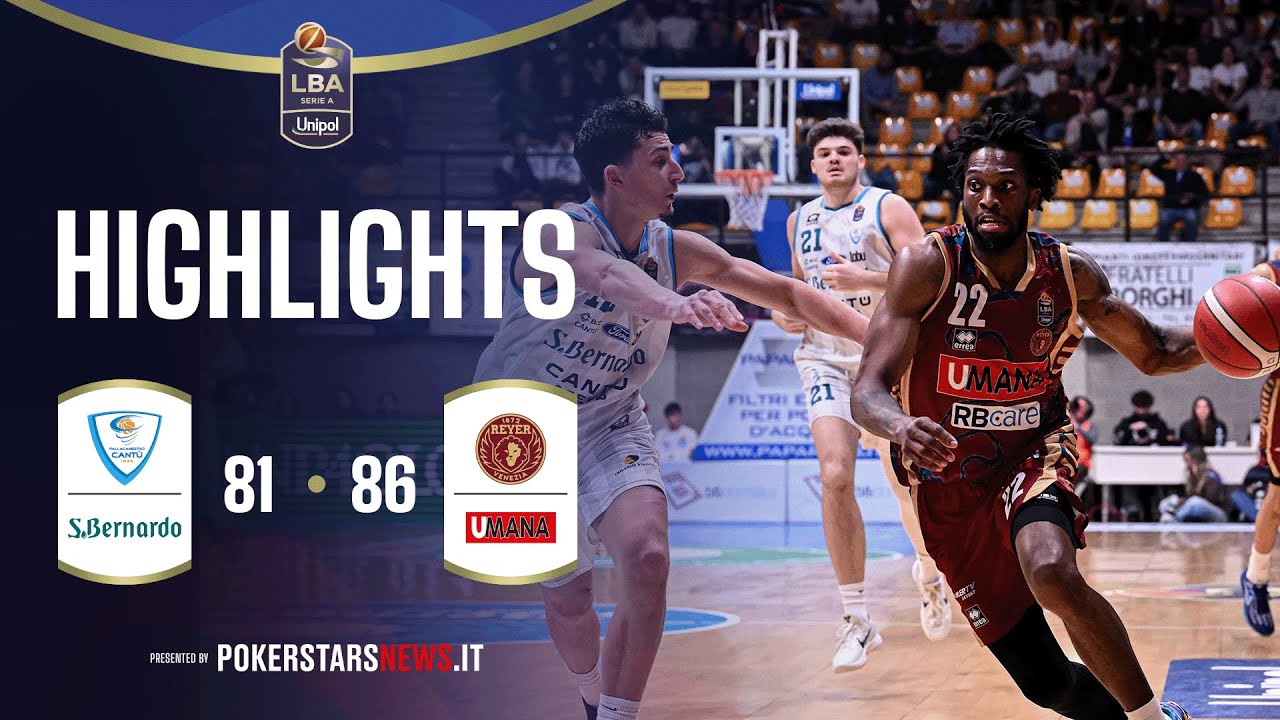 Acqua S.Bernardo Cantù - Umana Reyer Venezia | PokerstarsNews Highlights Serie A Unipol 2025/2026