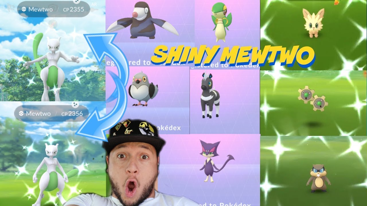 DOPE LUCK BACK TO BACK SHINY MEWTWO'S ENCOUNTERS PLUS GEN5 POKEDEX ENTRIES POKEMON GO
