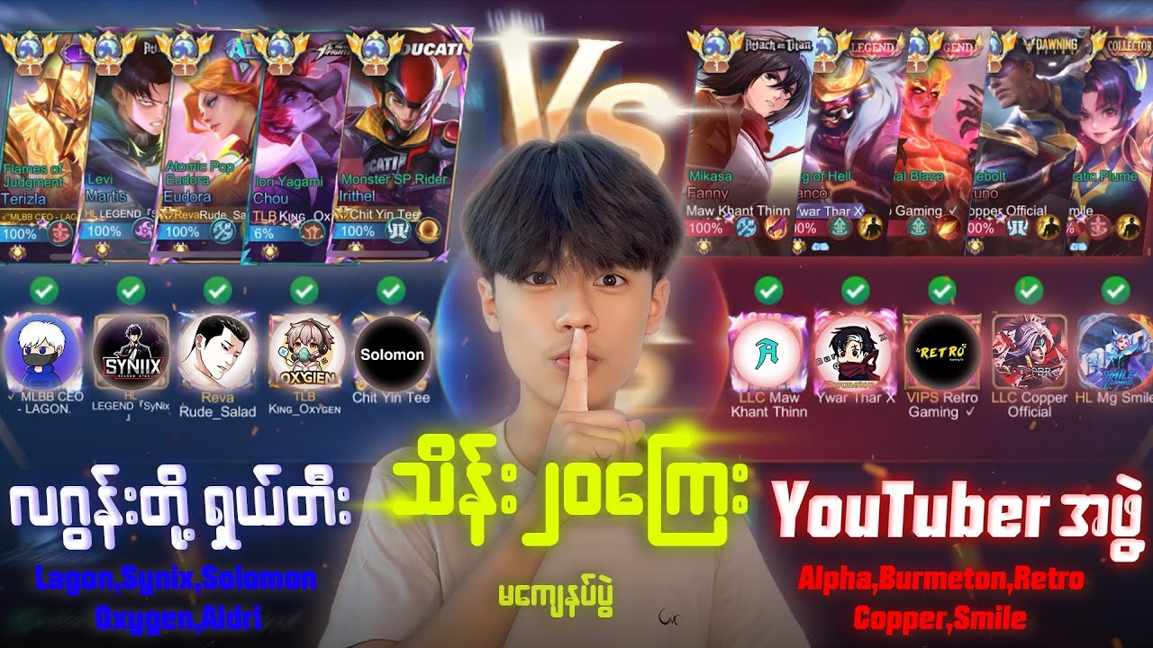 နာမည်ကြီး YouTuber တွေရဲ့ သိန်း၂၀ကျော် မကျေနပ်ပွဲ..☠️🔥