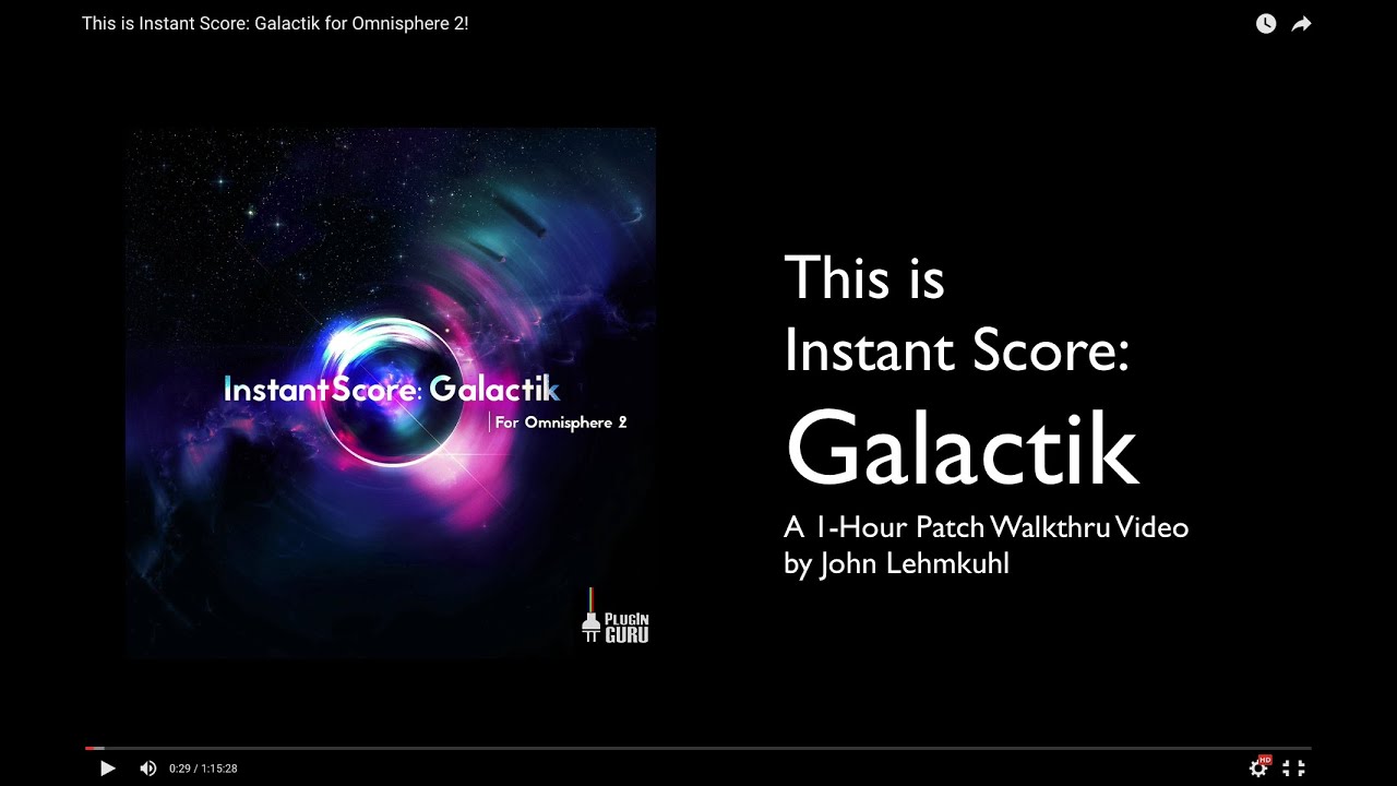 This is Instant Score: Galactik for Omnisphere 2!