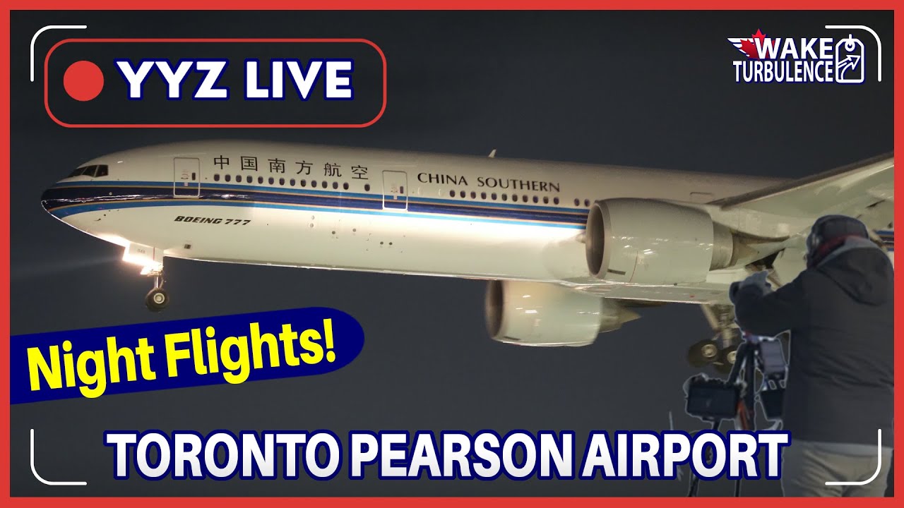 🔴LIVE Night Departures at Toronto Pearson Airport Stream✈️Bonus Plane Spotting Action | CYYZ / YYZ