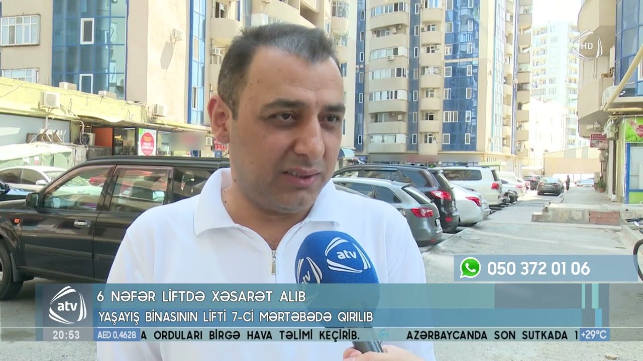 6 nəfər liftdə xəsarət alıb