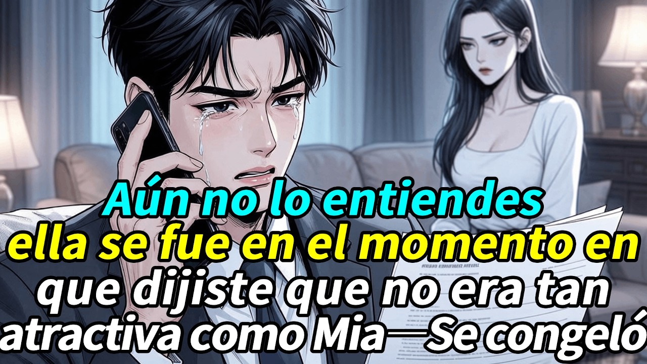 Aún no lo entiendes:se fue en el momento en que dijiste que no era tan atractiva como Mia.Se congeló