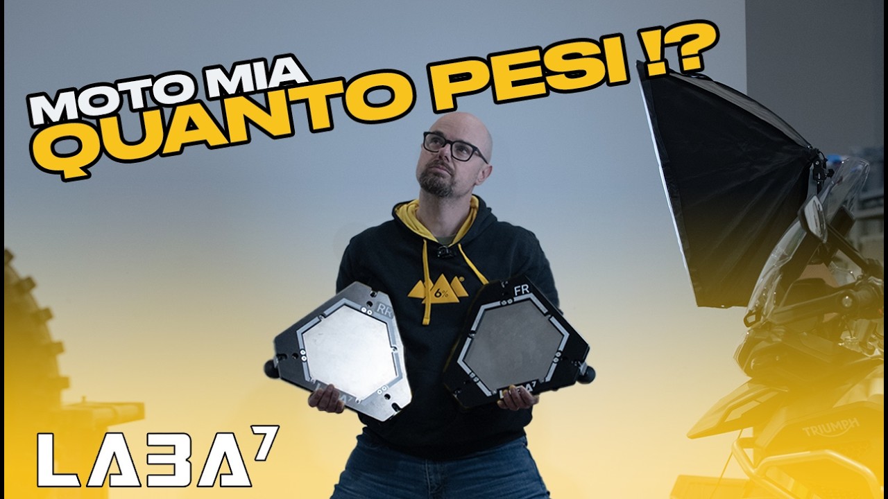 Abbiamo PESATO le moto davvero… e i numeri non tornano! 😳 | Bilancia moto LABA7