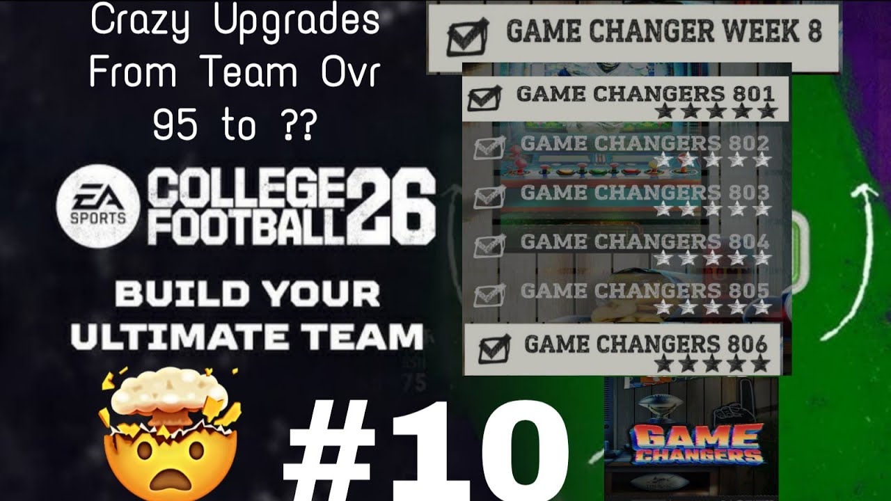 The Solo Challenge Grind (Game Changers Week 8) | College Football 26 Ultimate Team #10 [801-806]