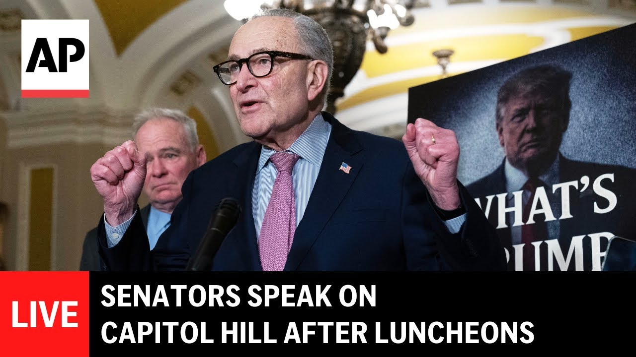 LIVE: Senators speak on Capitol Hill after luncheons