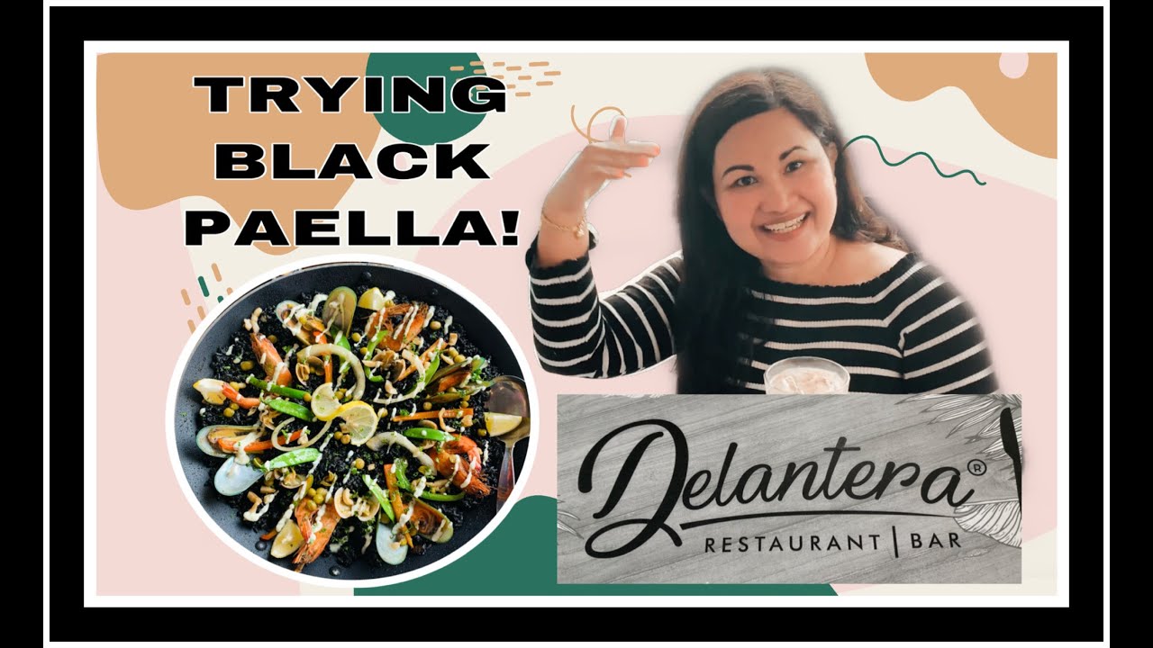 TRIED BLACK PAELLA FOR THE FIRST TIME at DELANTERA RESTAURANT & BAR TAGAYTAY CITY//GAILY BEE