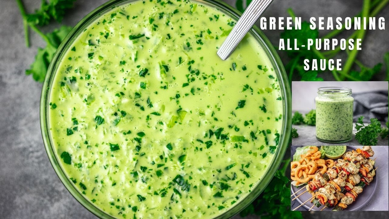 Green Sauce Recipe | Green Seasoning Recipe | The Best All-Purpose Seasoning