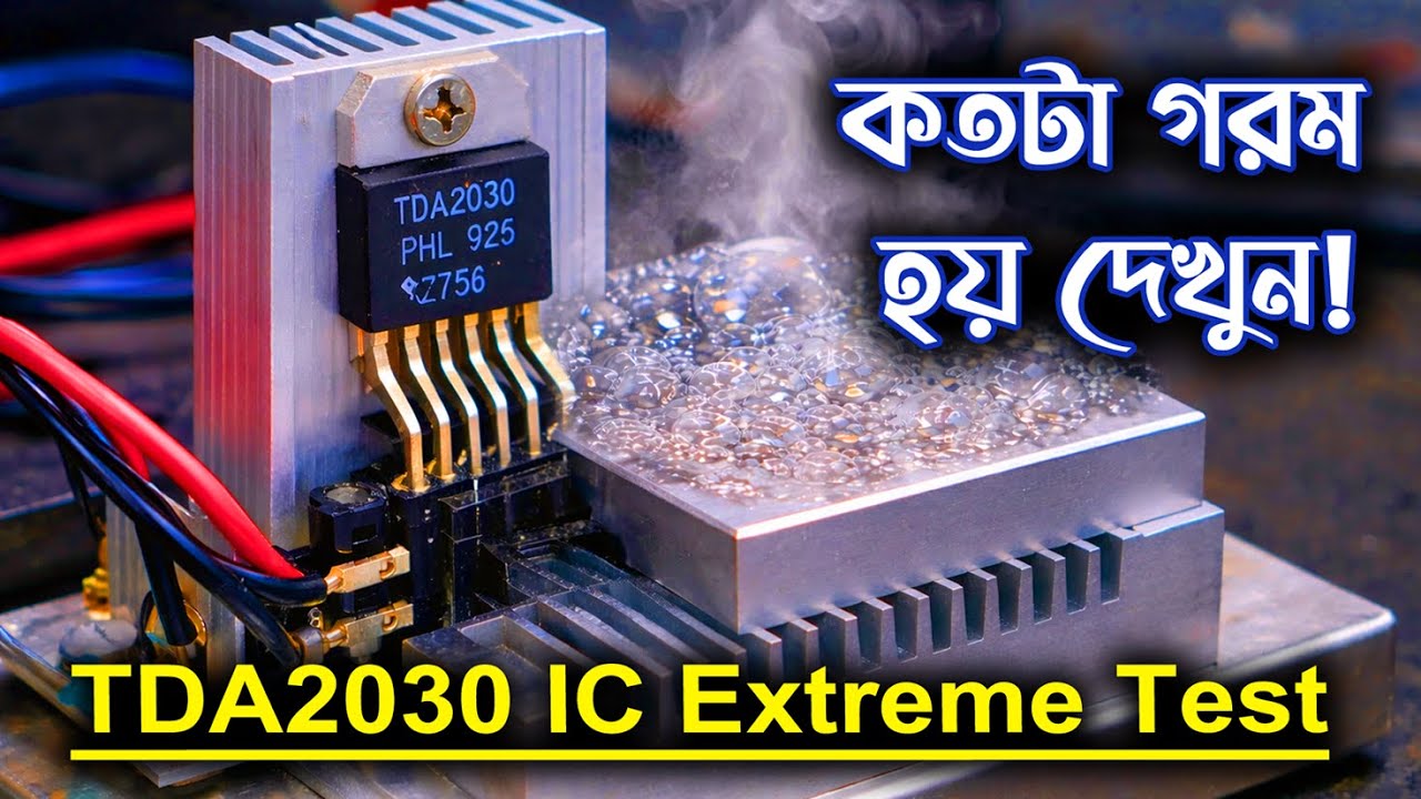 Original TDA2030 IC কতটা শক্তিশালী? | TDA2030 Zero Ohm & Water Boil Heat Test