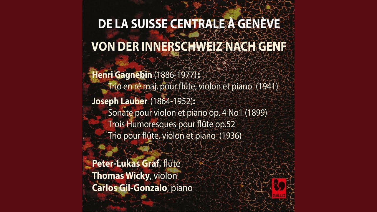Trio in D Major, Op. 46: III. Finale moderamente animato
