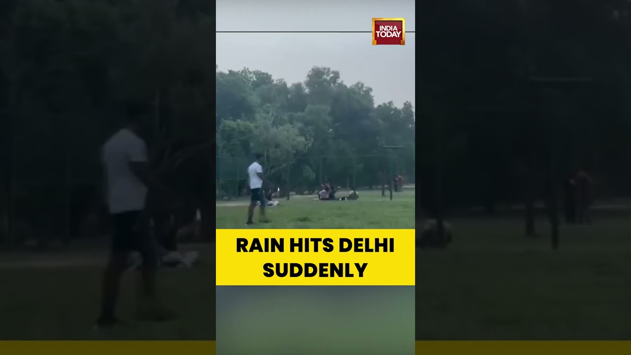 Sudden Rain Brings Weather Change To Delhi, Showers Lash Parts Of National Capital #shorts