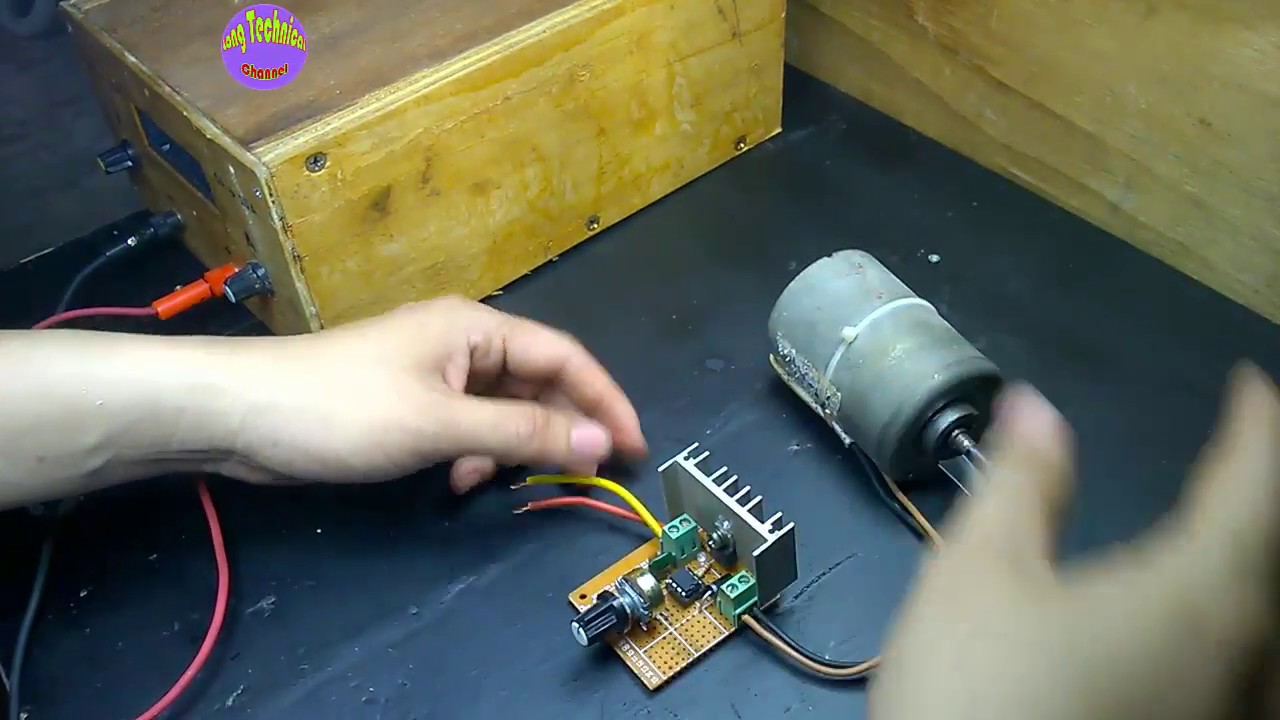 50A DC Motor Speed Control on Hole Board