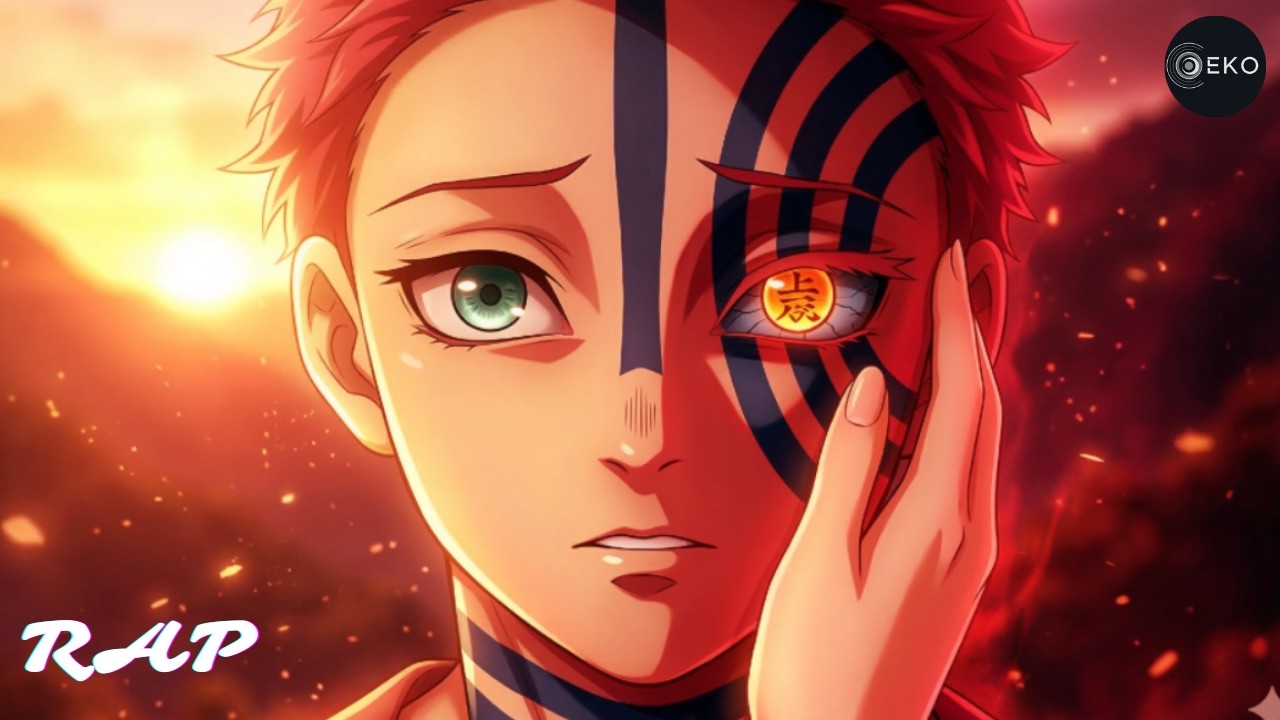 O AMOR ME SALVOU | RAP AKAZA (Kimetsu no Yaiba)