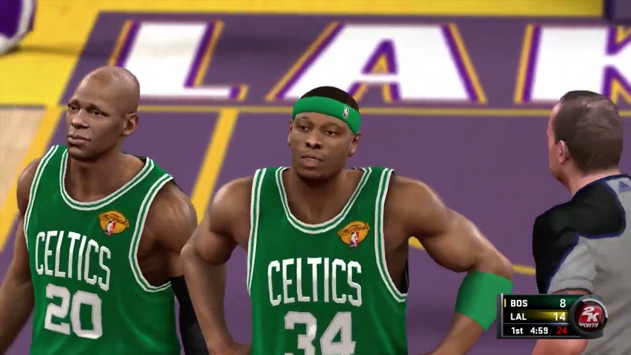 NBA 2K11 Gameplay - Boston Celtics vs Los Angeles Lakers