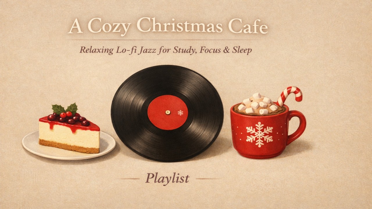𝐏𝐥𝐚𝐲𝐥𝐢𝐬𝐭 🎧 A Cozy Christmas Cafe 🎄 Relaxing Lo-fi Jazz for Study, Focus & Sleep ☕