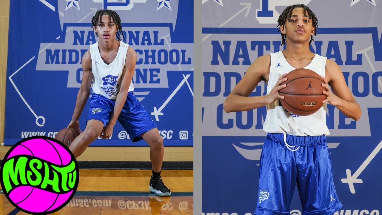 NEBRASKA HOOPER GOES OFF at CP3 Natonal Middle School Combine - D'Marius Shumaker