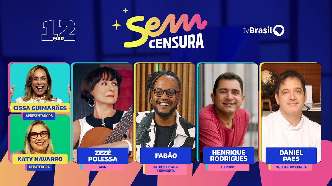 Sem Censura recebe Zezé Polessa, Fabão, Henrique Rodrigues, e Daniel Paes | AO VIVO
